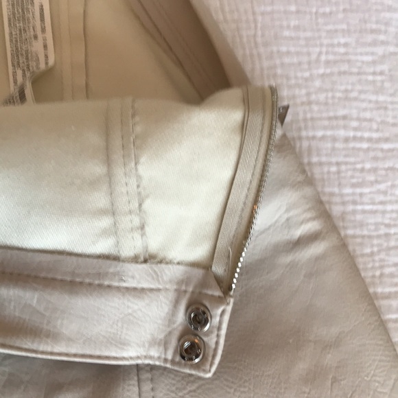 Zara Basics Faux Leather Skirt Light Putty Colour Size Small - Picture 9 of 9